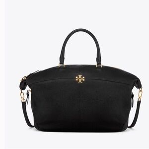 Tory Burch Ivy Slouchy Satchel Black Bag/Purse